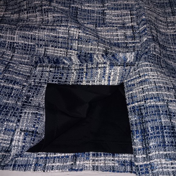 CALVIN KLEIN WOMEN'S TWEED SUIT SKIRT - Picture 6 of 10